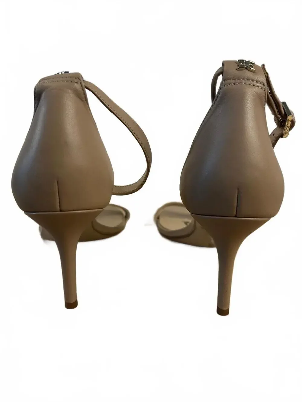 Sam Edelman Beige Leather Ankle Strap Sandals Size 7.5 US / 37.5 EUR